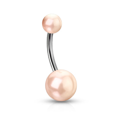 Pink Pearl Belly Ring