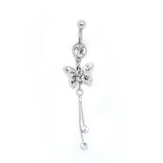 butterfly belly ring